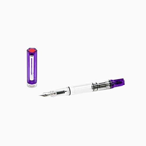 Twsbi Eco Transparent Purple B Nib - Fountain Pen