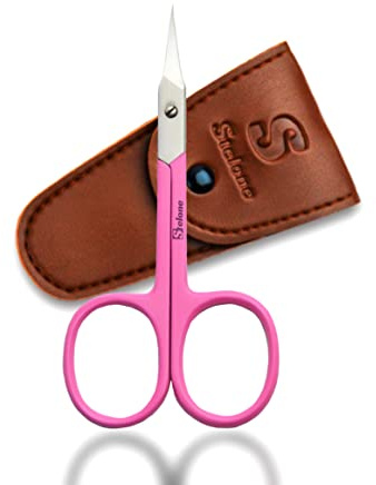 Stelone Cuticle Scissors Extra Fine Curved - Stainless Steel Professional Manicure Scissors Curved Finely Pointed & Thin Build - Perfect for Dry Skin, Frayed Tissue, & Tiny Hangnails