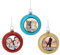 MilyaDE 3 Stück Weihnachtskugeln mit eigenem Bild, Kunststoff innen Glitzer Lametta 6cm, Christbaumkugeln Personalisierte selbst gestalten