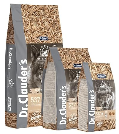 DR.CLAUDER'S Wildlife - Cibo secco naturale con acidi grassi omega e minerali per cani adulti, cibo completo senza cereali in sacchetto senza conservanti, 2 kg di insetti