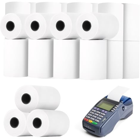 Thermal Paper Till 100 Rolls 57 x 40 mm Premium BPA Free Receipt Paper for EPOS Printer POS Terminal Credit Card Machine PDQ Cash Register Pack of 100 Roll (1 Box)