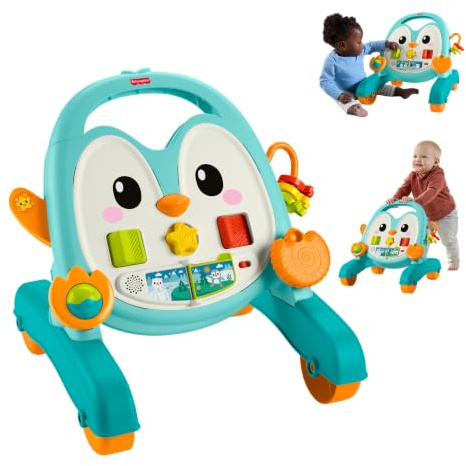 Fisher-Price 2-in-1 Musical Penguin Activity Walker Baby Toy