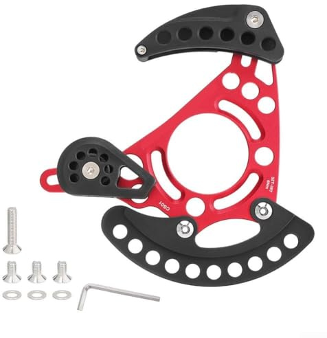 Guide de chaîne de vélo de montagne à disque unique pour plateau de chaîne 32T 38T pour système de montage ISCG03 ISCG05 adapté aux vélos DH (rouge)