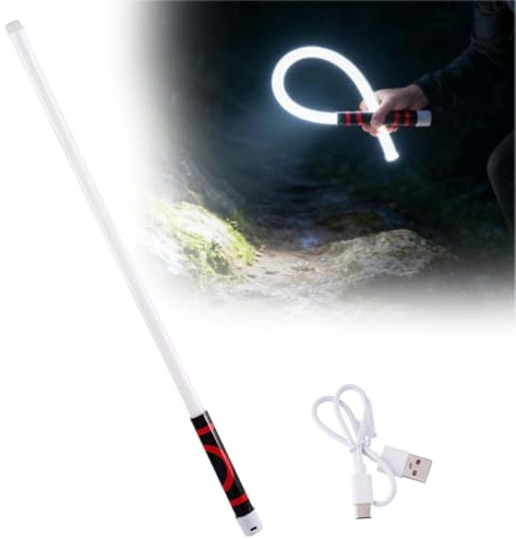 Linterna LED flexible, luz de trabajo LED flexible de 68,6 cm, luz de trabajo recargable de alto lumen con 3 niveles de brillo, para reparaciones de automóviles, inspección mecánica y espacios