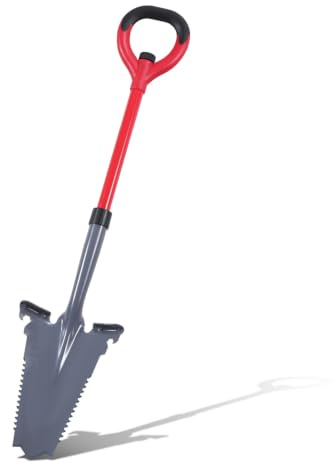 Eikuavons dräneringsspade med sågtänder, demonterbara trädgårdspade 114 cm