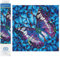 Diamond Dotz DD5-017 Schmetterling violett, ca. 30,5 x 30,5 cm groß, Diamond Painting, Malen mit Diamanten, funkelndes Bild zum Selbstgestalten, für Kinder und Erwachsene