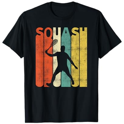 Giocatore Vintage di Squash Retro Maglietta