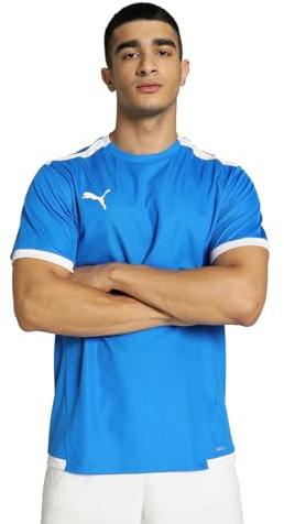 PUMA Hombre Shirt, Electric Blue Lemonade-puma White, L