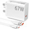 67W Fast Charger Plug for Xiaomi Redmi Note 14s 14 13 Pro+ 12, ACAGET Mi Turbo Charger, 6A/1M USB C Cable Type A Wall Charger UK HyperCharge for Xiaomi 15T 15 14T 13T 13 Lite 13 Pro 12 for POCO X7