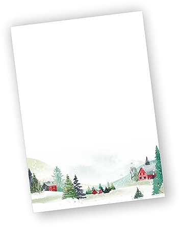 Briefpapier Winter DIN A4 (20, Winterland)