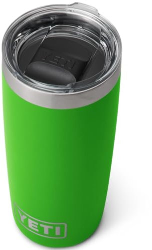 YETI Rambler 10 oz (295 ml) Tumbler with Removable Magslider Lid, Stainless Steel Vacuum Insulated Coffee Cup, Canopy Green