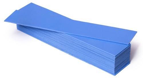 Aairhut 20 Stücke 120 x 20 x 1 mm Wärmeleitpad Thermal Pads, 6 W/m.K Leitfähiges Silikon Pad für M.2 SSD GPU Kühlkörper LED PS4 PS5 für Mehr bei Blau