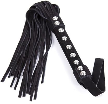 Clobeau BDSM Flogger Sex Horse Whip Riding Crop Couple Bed Play Equestrian Whip Horse Riding Flogge Paddle Bondage Whip Black