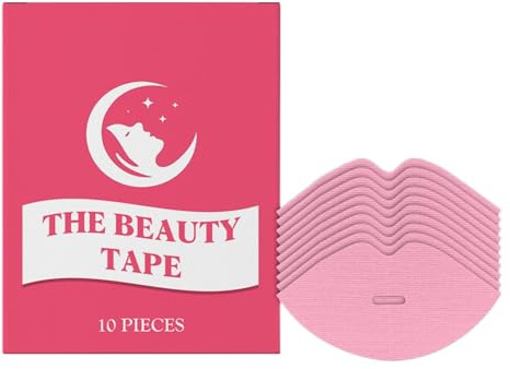 Cerotti per labbra, 10 pezzi, facile applicazione e rimozione, nastro Col-Lagen Beauty, cerotti idratanti per le labbra rosa, intenso potere idratante, per la cura della pelle notturna