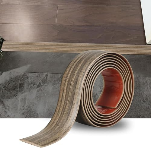 Profilato di transizione in PVC per pavimenti in laminato, striscia autoadesiva per copertura di pavimenti in laminato, divisorio per porte in PVC, striscia piatta per profilato in laminato, finitura