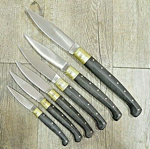 Coltello Sardegna SARDO PATTADA Manico Resina nera Uso Quotidiano pattada Ruju- (17 cm)