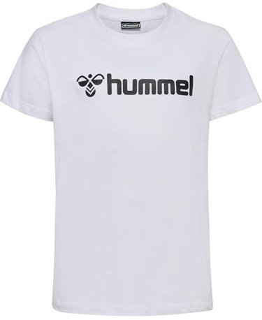 hummel Unisex Kinder Hmlmover Cotton S/S Kids T-Shirt, Weiß, 140 EU