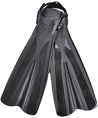 YIORYO Professionelle Lange Flossen for Erwachsene, Tauchflossen, Schwimmen, Schnorcheln, verstellbar, offener Absatz, Flexibler Komfort, Unterwasserjagd (Size : XL-XXL)