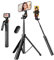 Lusweimi Trépied pour téléphone portable et perche à selfie de 160 cm avec télécommande sans fil, trépied amélioré pour voyage, trépied de téléphone portable compatible avec iPhone