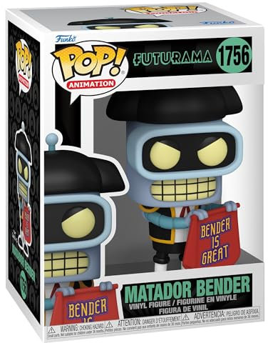 Funko POP! TV: Futurama - Bender - (Matador) - Vinyl-Sammelfigur - Geschenkidee - Offizielle Handelswaren - Spielzeug Für Kinder und Erwachsene - TV Fans - Modellfigur Für Sammler und Display