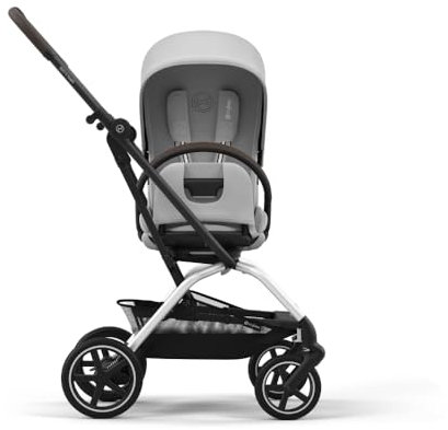 CYBEX Eezy S-TWIST +2 V2 Kinderwagen mit 360° drehbarem Sitz für Säuglinge ab 6 Monaten – Kompatibel mit Cybex Autositzen, Nebelgrau