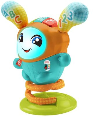 Fisher-Price DJ de baile, juguete educativo musical en idioma polaco con luces y movimientos para niños pequeños, HND41