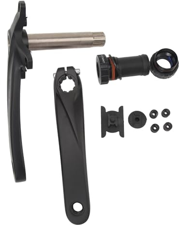 Ensemble de manivelles de vélo en alliage d'aluminium haute performance, pédalier léger à plateau unique avec fraisage CNC précis pour VTT, kit d'installation complet inclus
