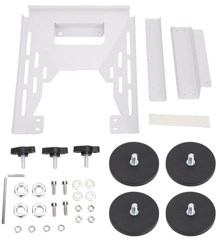 Kit de Montage magnétique Satellite Universel résistant aux intempéries, Conception de Serrage à vis latérale à dégagement Rapide pour Voitures, camions, Camping-Cars, Bateaux,