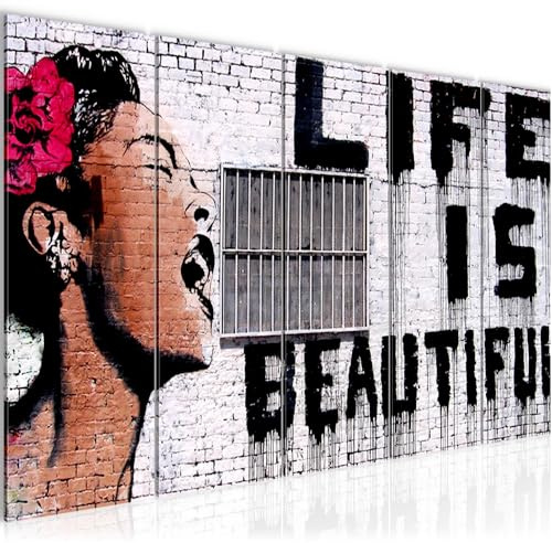 Runa Art Bild Life is Beautiful Konsttryck non-woven canvas bild väggdekoration vardagsrum sovrum 301356a