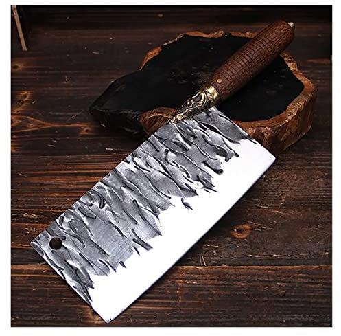 Coltello da cucina lama fissa fatta a mano forgiato da 8 pollici chopper cleaver affettare cuoco unico coltello civile carne e strumenti di pollame coltelli