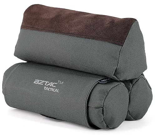 BZTAC Tactical Shooting Rest Bag Durable 600D Oxford Water Resistance with Soft Double Layer Cowhide Leather, Rifle Support Sand Bag Stand Holders for Shooting, Range, Outdoor and Hunting - Unfilled