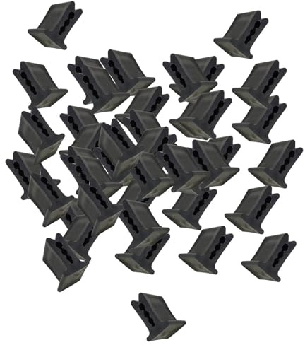 100 morsetti per serra, clip per teloni, accessori leggeri, colore nero