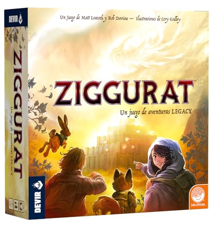 Devir Ziggurat – Legacy kooperativt brädspel för äventyr och mysterier | Evolutionär kampanj i 6 kapitel | 3D-bräda för 2–4 spelare från 10 år (BGZIGGES)