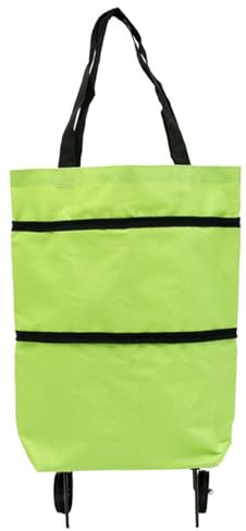 2-in-1 Foldable Shopping Cart - Telescopic Storage Bag With Oxford Cloth, Multifunction Travel Organizer | Portable Cart For Grocery, Market, Shopping, Easy Carry, Lightweight, Foldable Storage