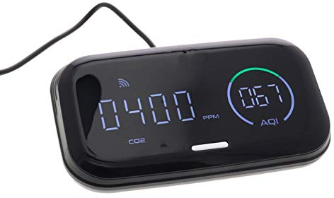 CARNATURA PURE Sense Smart Luftmessgerät zur Überwachung der Raumluftqualität. Misst CO² (Kohlendioxid) sowie Temperatur und Luftfeuchtigkeit