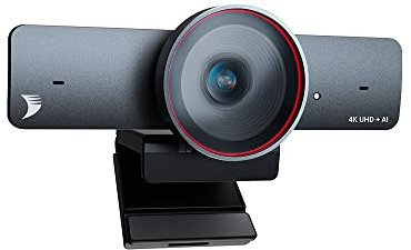 WYRESTORM 4K Conference Webcam with AI Tracking, Auto Framing, 120° Wide Angle, 90fps, 8X Digital Zoom, ePTZ, Dual Mics, Conference Room Webcam for Video Call, Remote Education, HD Live Streaming