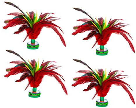 ibasenice Kick Shuttlecock Chinesischer Jianzi 4Pcs Farbenfrohe Fu? Sportspiele Spielzeugspiel- Training Fitness Shuttlecock Chinesische Traditionelle Shuttlecock- Sportarten Federn Bunt