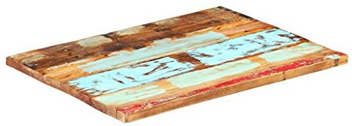 INLIFE Tischplatte Rechteckig 60x90 cm 25-27 mm Altholz Massiv,11.76kg,286055