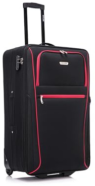 Large Suitcase 29 Super Lightweight Luggage Combination Lock 20% Expandable 2 Wheel Soft Shell Check in Luggage for 23kg