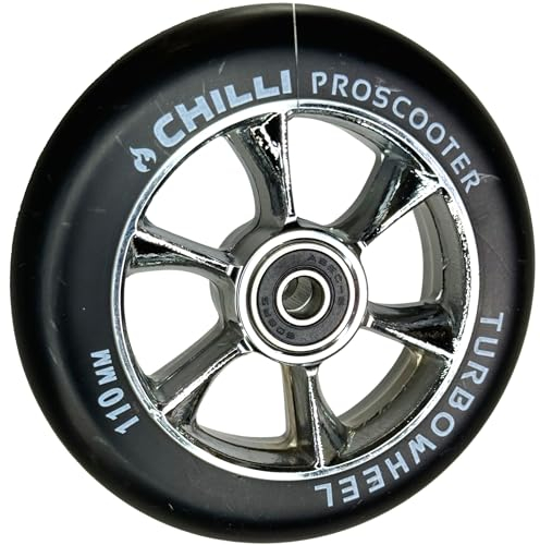 Chilli Pro Scooter Turbo 110mm Stunt Scooter Rolle 110mm I Trick I Tret I Roller I Wheel Chrome