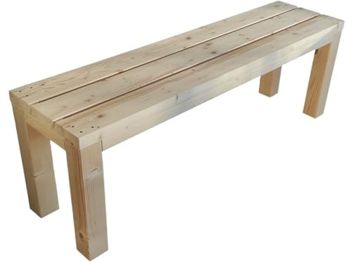 TOTAL WOOD 2012 Banc en Bois de Sapin, Style Classique, Banc pour Intérieur et Extérieur, Différentes Tailles
