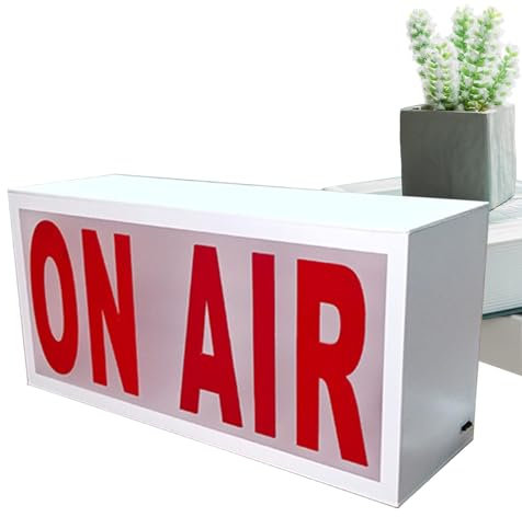 Panel luminoso Air - Caja de luz ambiental de acrílico, luces LED | Luces LED Lámpara de escritorio Lightbox | 11,81 x 5,9 pulgadas Panel de grabación Decoración de estudio, luces decorativas