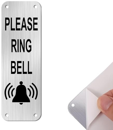 VEKXAR Plaque de Porte personnalisée, Plaque de Maison, métal Aluminium 5×15cm avec Trous Auto-adhésifs et pré-percés, Montage Facile sur Porte ou Plaque Murale.