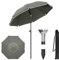 WOLTU Parasol de Jardin Ø155cm, Parasol Inclinable avec Tissu Anti-UV pour UPF 50+, Hauteur Réglables, pour Balcon/Terrasse/Patio/Piscine/Plage, Gris foncé