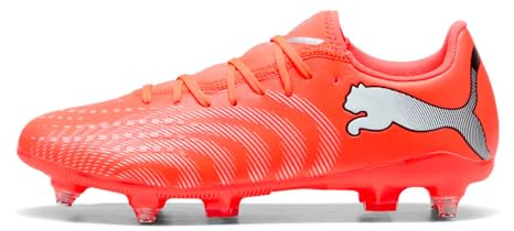 PUMA Scarpa da Calcio Unisex Future 9 Play MXSG, Rosso Brillante, Bianco, Nero, Argento, Taglia 42, Glowing Red PUMA White PUMA Black PUMA Silver, 48.5 EU