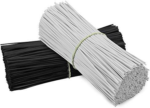 TANCUDER 400 Stück Kabelbinder kunststoff Kabelbinder Wiederverwendbare Kabelbinder 15cm Twist Kabelbinder Kunststoff Bindedraht für Ladekabel, Computerkabel, Kopfhörerkabel (2 Farben)