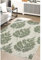 Modern Style Rugs Chateau Soft Leaf Green Indoor Area Rug. Easy to Clean Short Pile Medium Rugs Suitable for Living Room, Bedroom, Conservatory, Hallway, Lounge Rug. 120 x 170cm