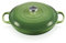 Le Creuset Signature Gusseisen Gourmet-Profitopf, Rund, Ø 30 cm, 3,5 l, Für alle Herdarten inkl. Induktion geeignet, 5,555 kg, Bamboo, 21180304082430