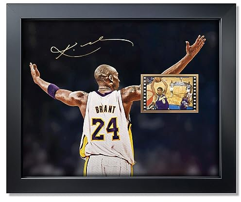 sufenvera Signed Kobe Bryant Basketball Framed Poster, 10x8 Inches