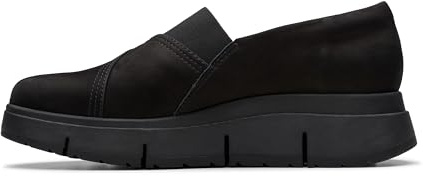 Clarks Mocasines Loriini West para Mujer, Black, 39 EU
